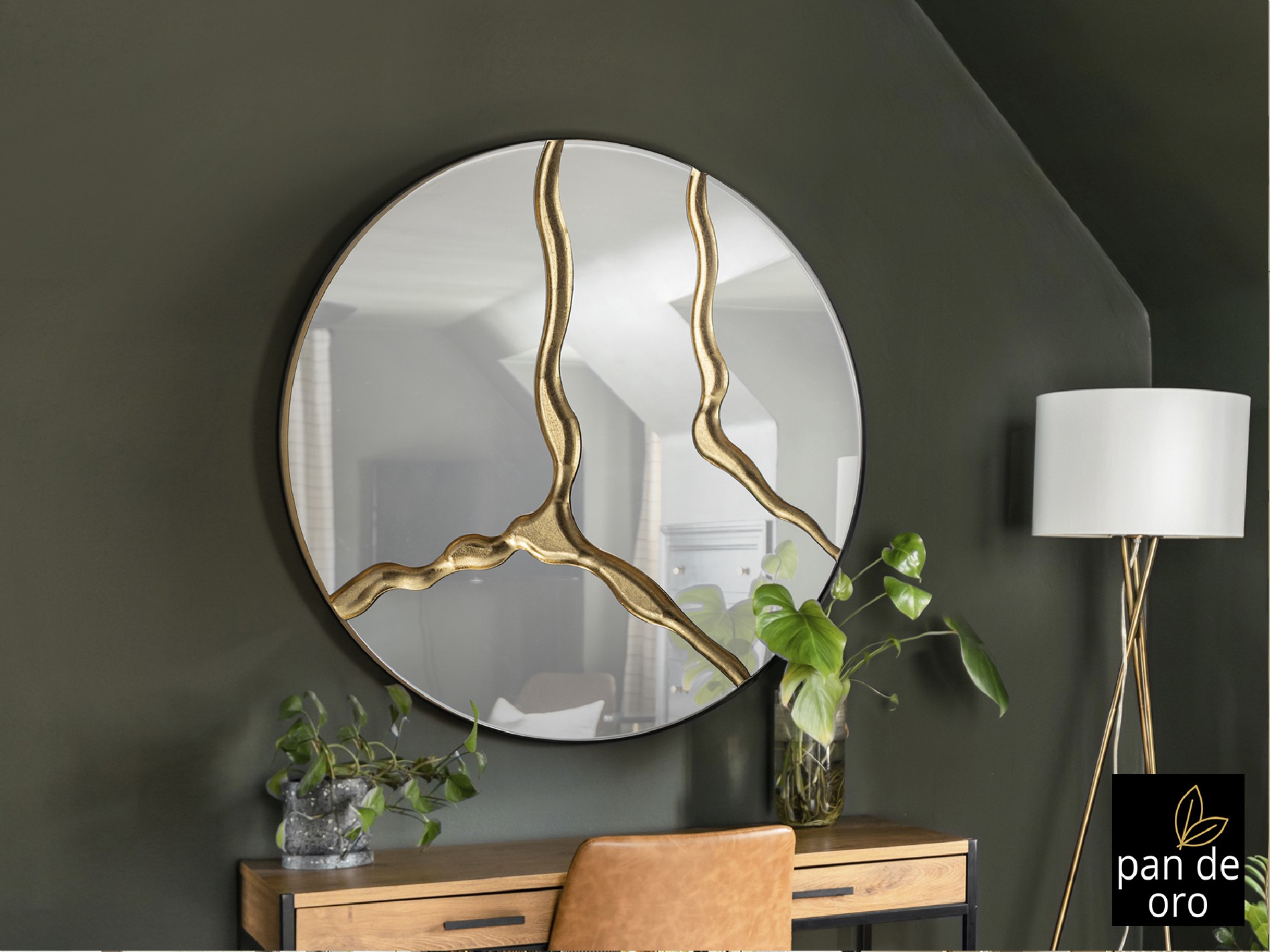 SURCOS- MIRROR D100, GOLD LEAF