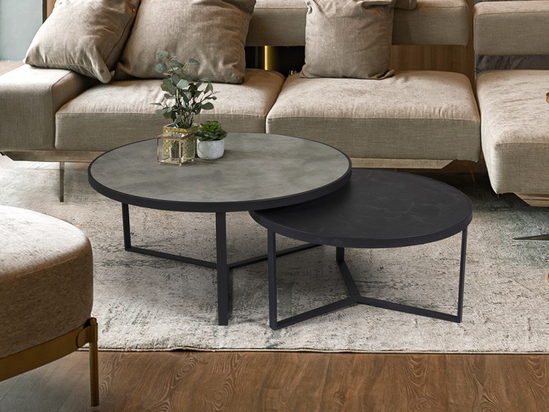 NAIRA -SET MESAS- T GRIS-NEGRO