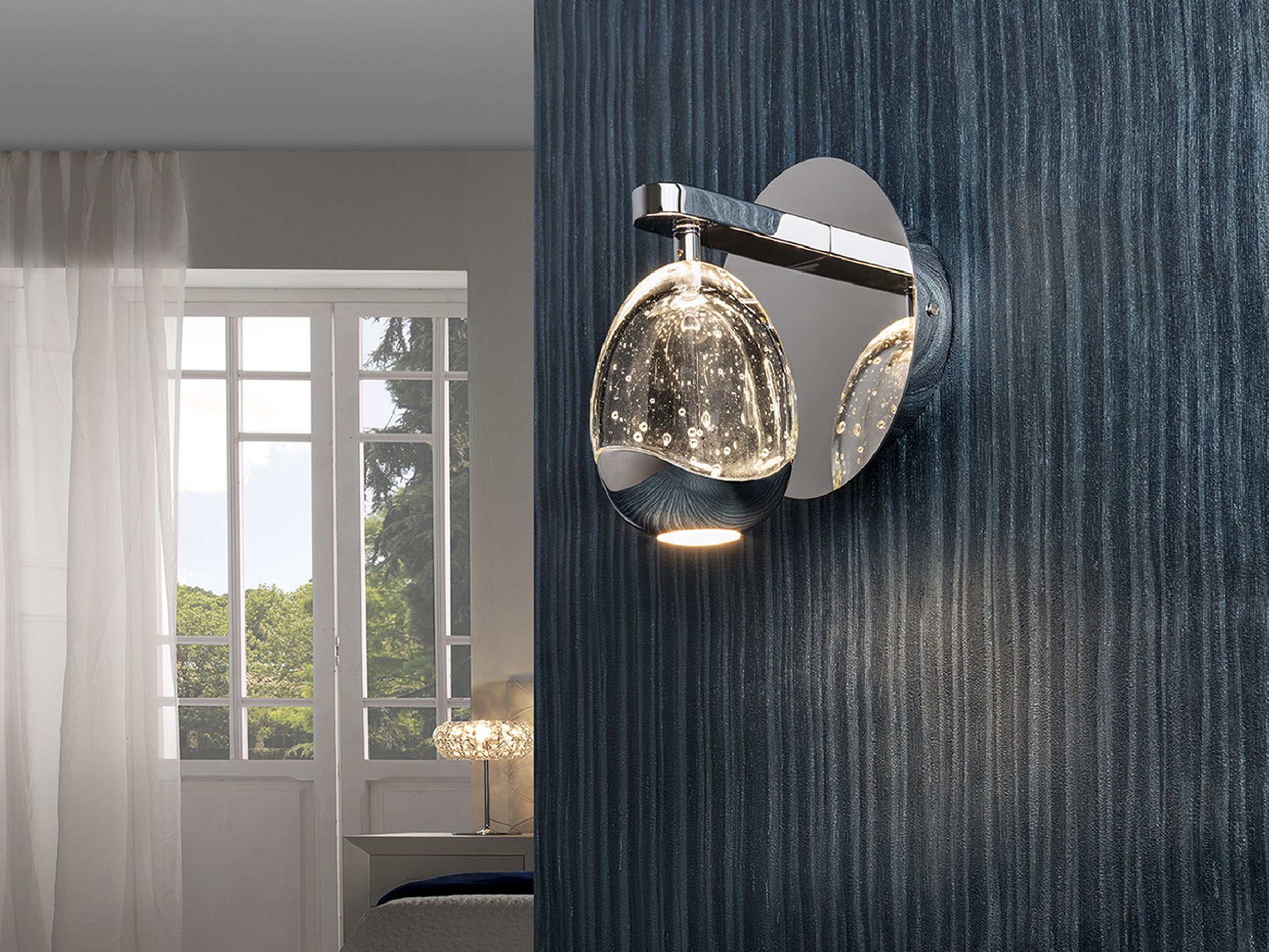 ROCIO - WALL LAMP 1L CHROME