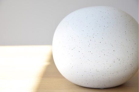 Bola cerámica blanco moteado 2