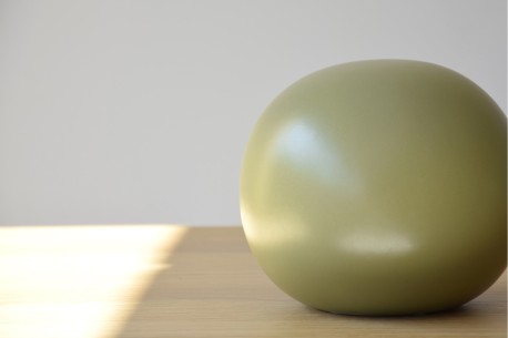 Bola cerámica verde mate 2