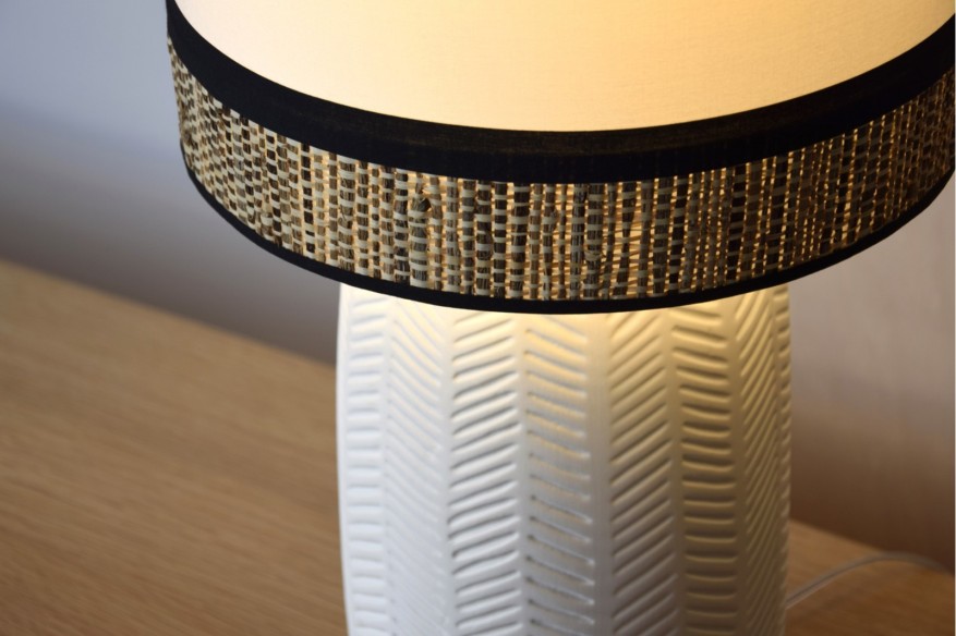 Lámpara mesa cerámica cloe