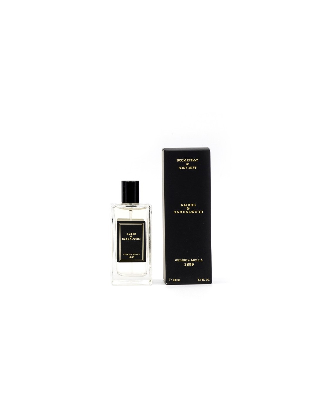 Body Mist & Room Spray Amber & Sandalwood 100ml