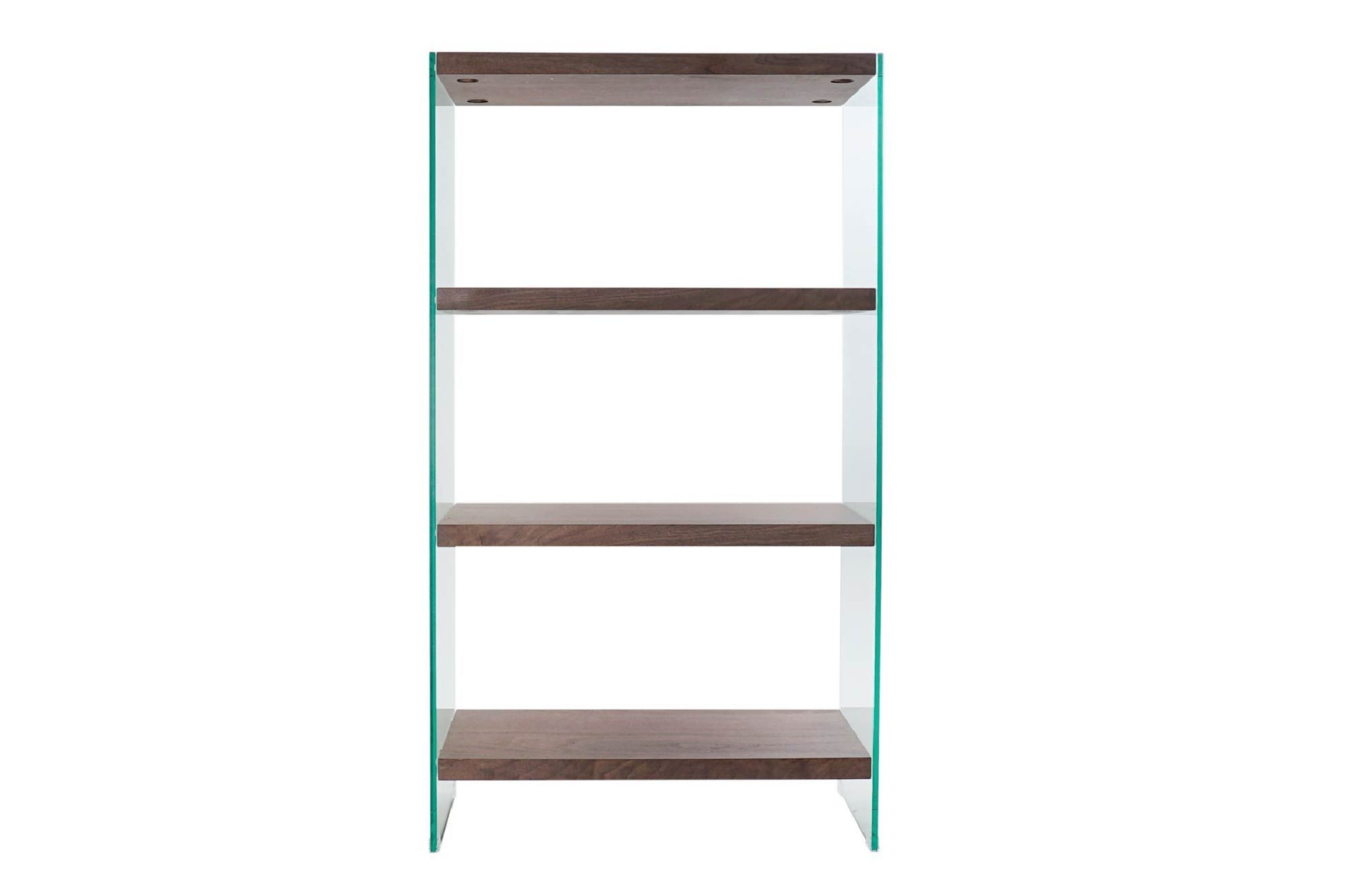 Estantería cristal y madera nogal LEXIE