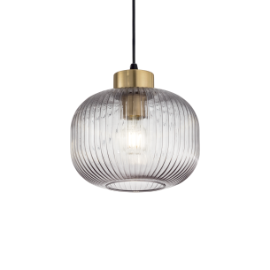 Mint medium FLUTED GLASS PENDANT LAMP 2