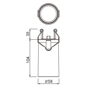 FOCO EMPOTRAR 1L GU10 2
