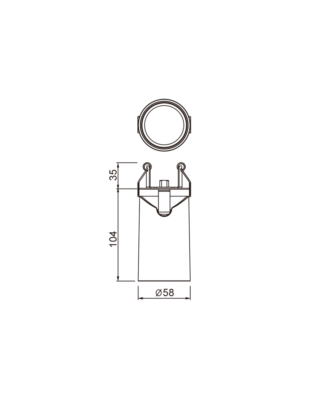 SPOT RECESSED 1L GU10