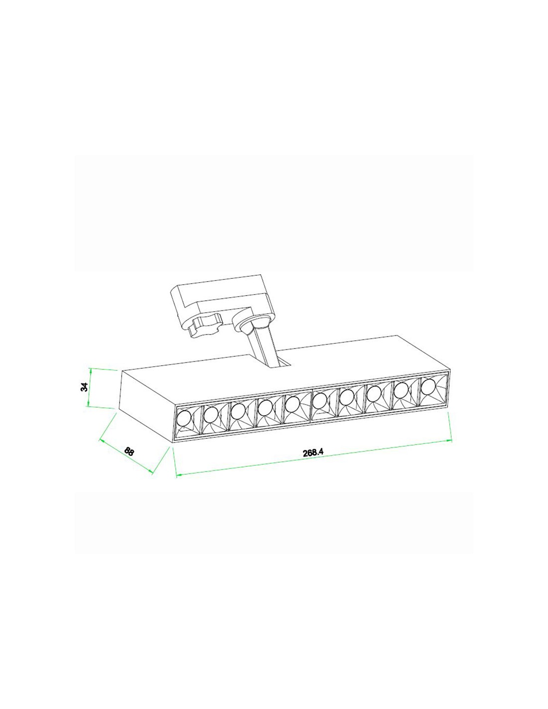 LINEAR SPOT TRACK BLACK 30W 4000K