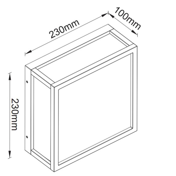 Ceiling lamp Outdoor E27 2 Lights IP65