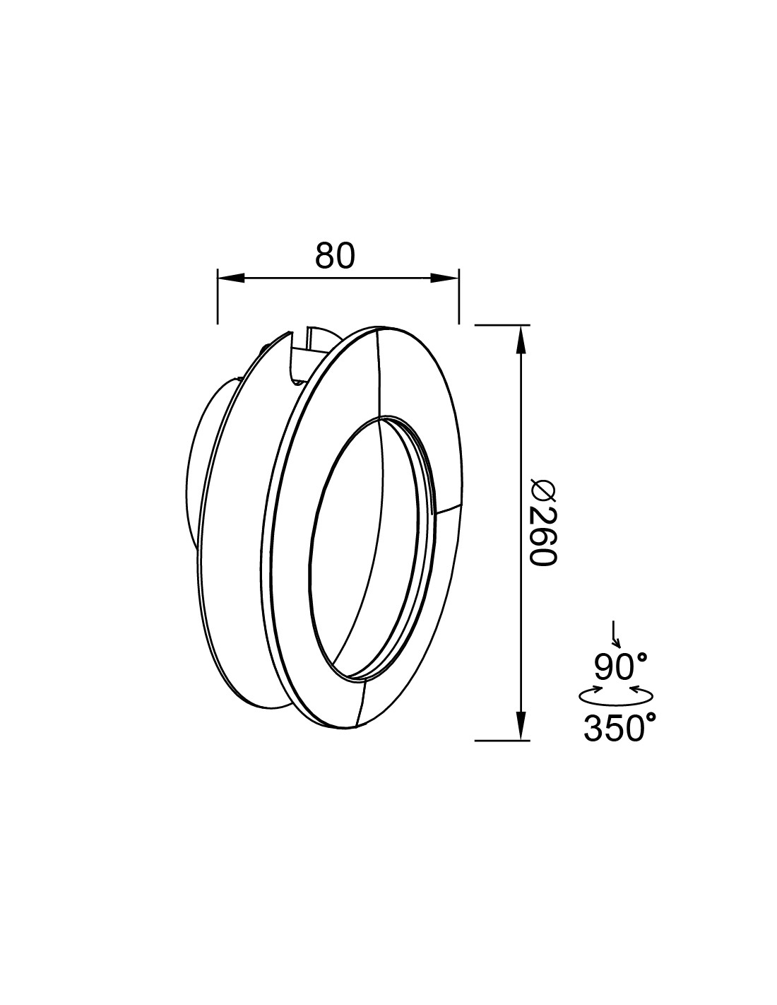 APLIQUE LED 15W 3000K BLANCO