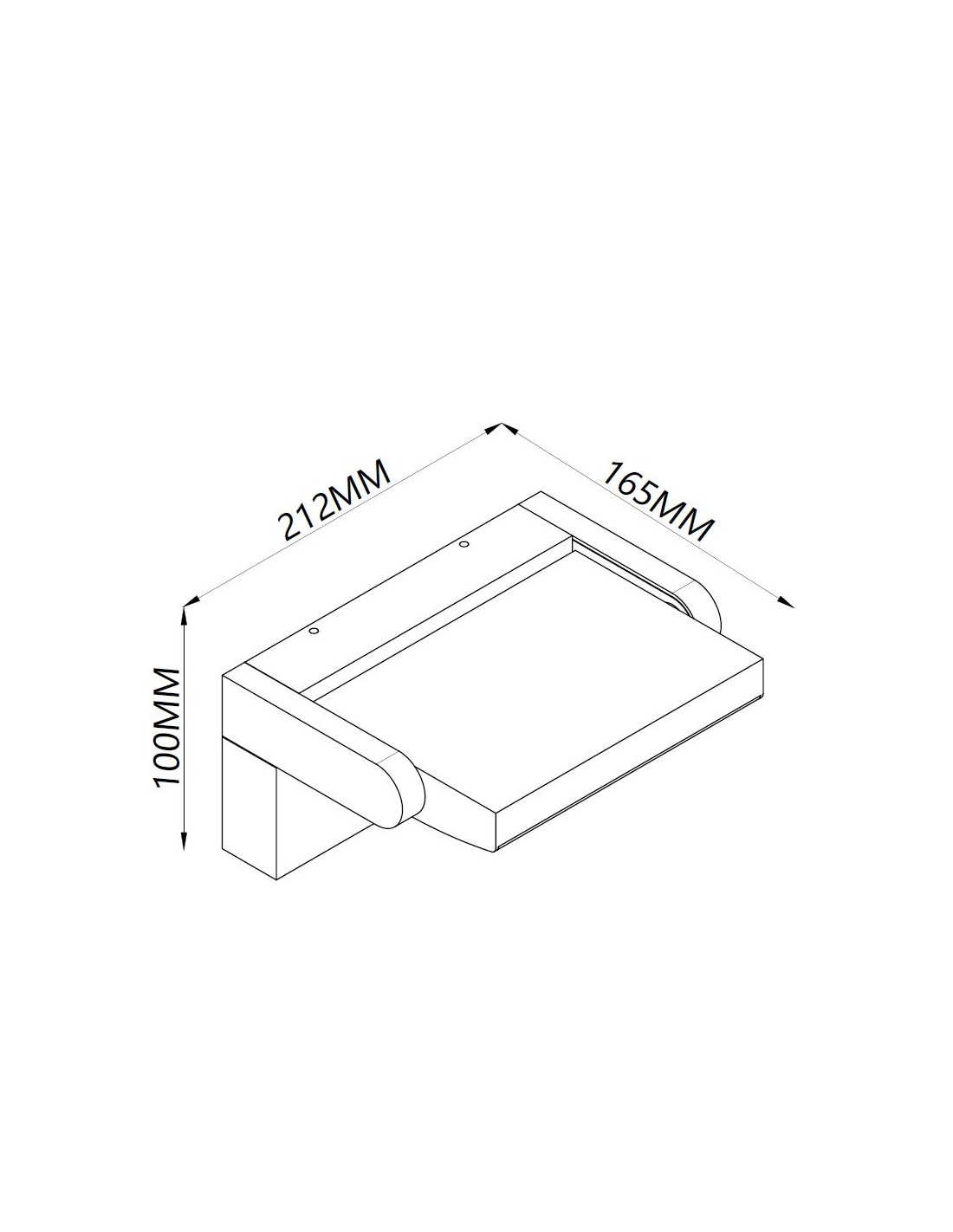 WALL LIGHT LED W/SENSOR 20W 3000K WHITE