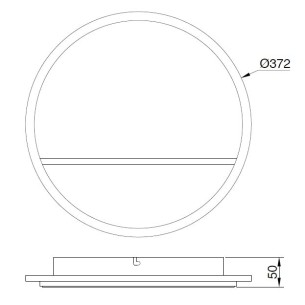 Plafón LED 20W 2