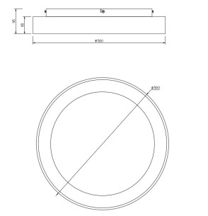 Plafón LED Dimable 2