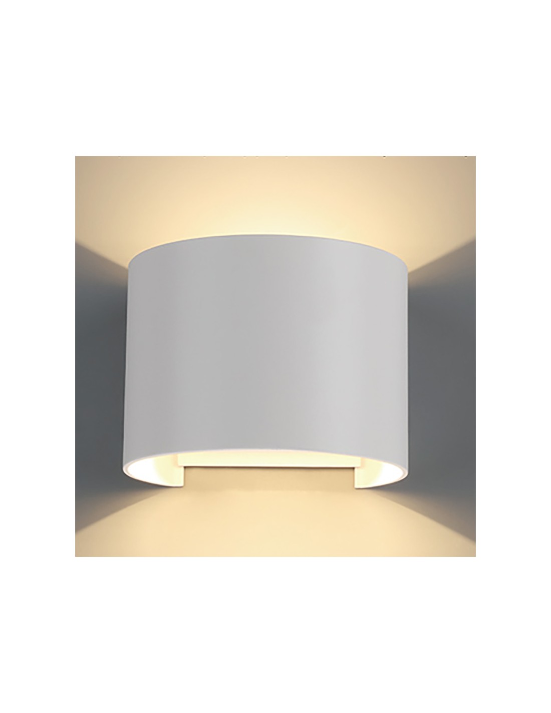 WALL LAMP OUTDOOR LED R.* 2*6W 2700K DIM WHITE