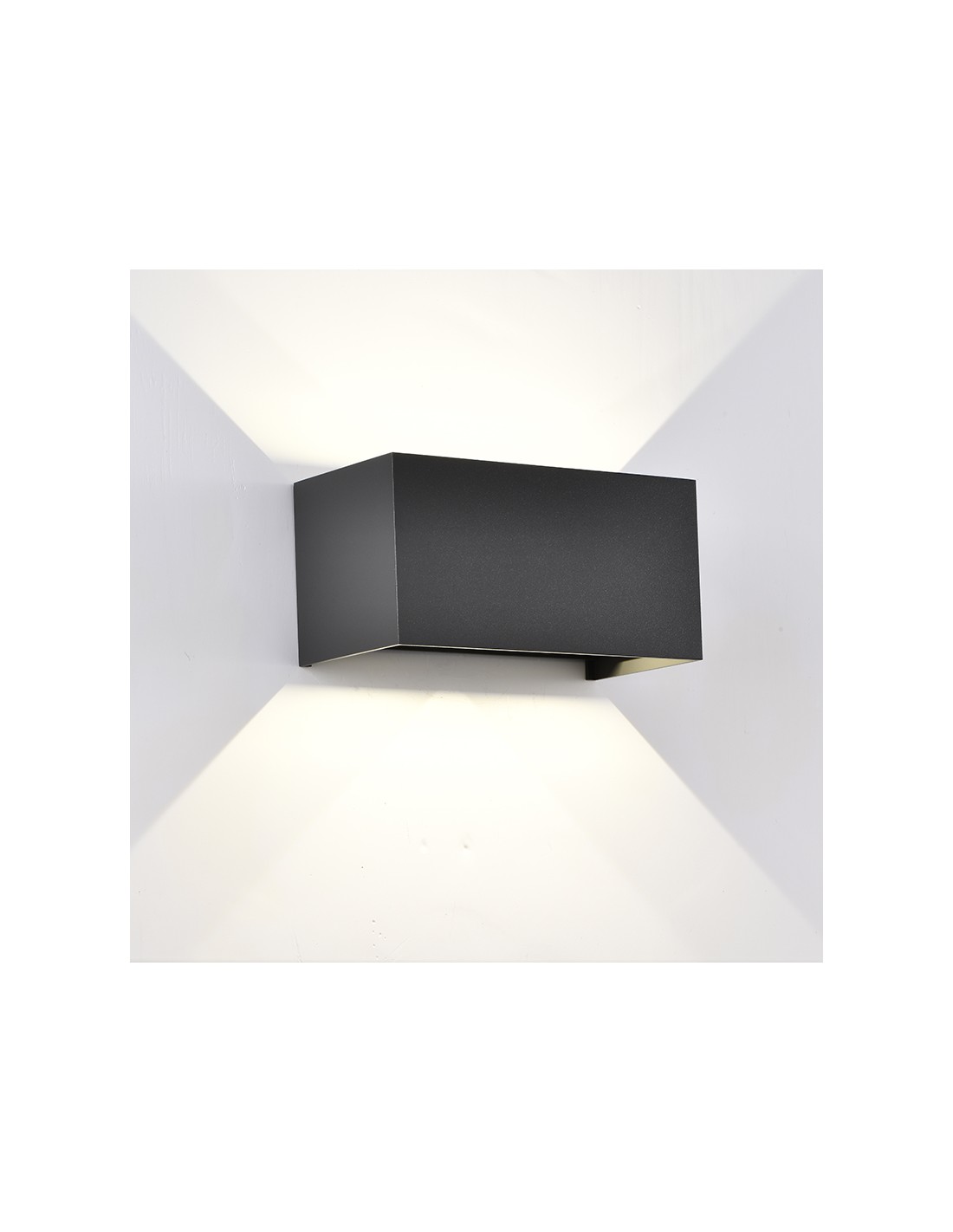 WALL LAMP OUTDOOR LED* 4*6W 2700K DIM BLACK