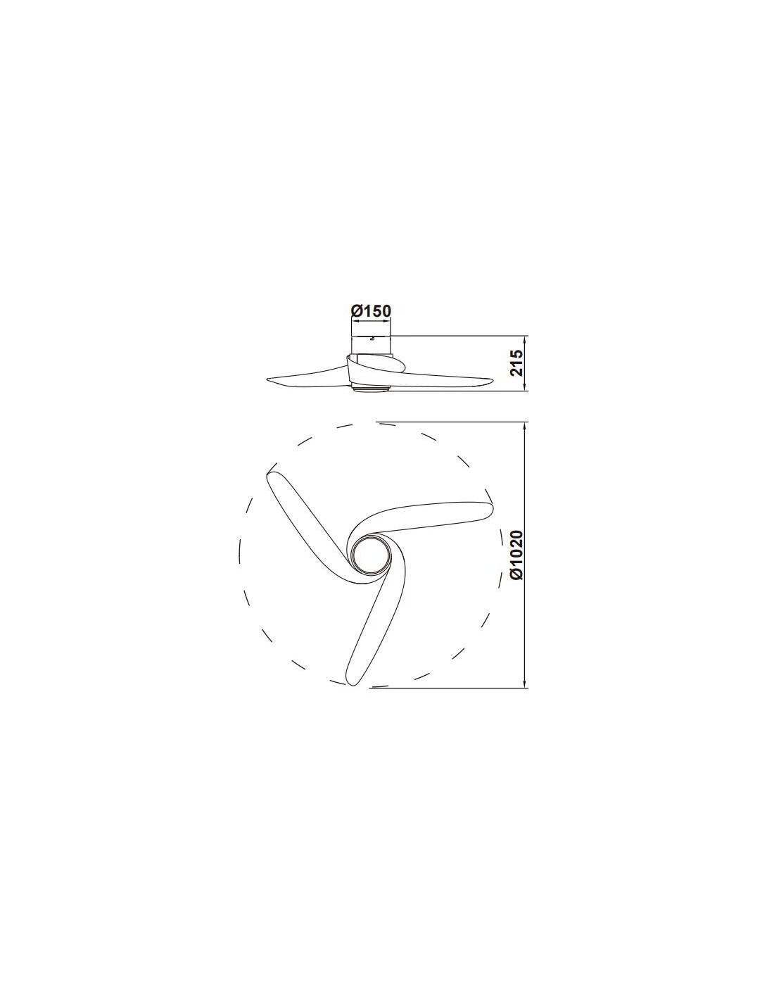Ceiling Lamp LED 24W Fan 30W