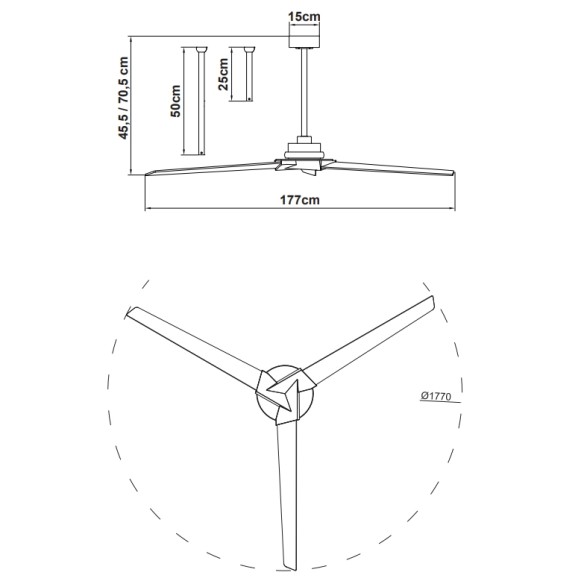 Ceiling Lamp LED 20W Fan 40W
