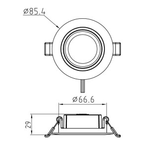 Empotrable LED CCT 2