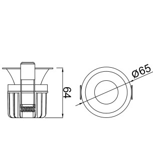 Spot Recessed LED CCT IP65 2