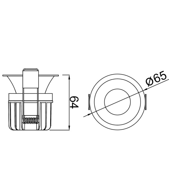 Empotrable LED CCT IP65