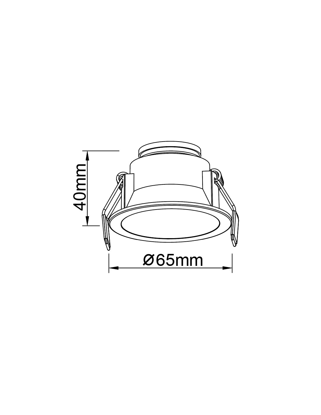 Empotrable LED 6W Marco