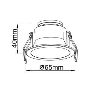 Spot Recessed LED 6W Frame 2