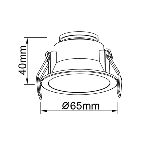 Empotrable LED 6W Marco