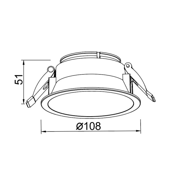 Spot Recessed LED 15W Frame