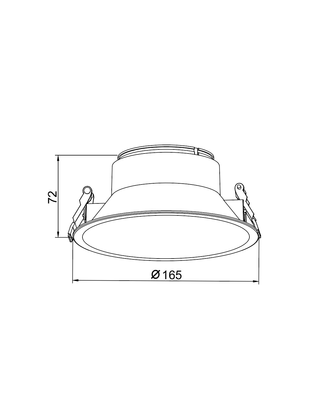 Spot Recessed 20/30W Frame
