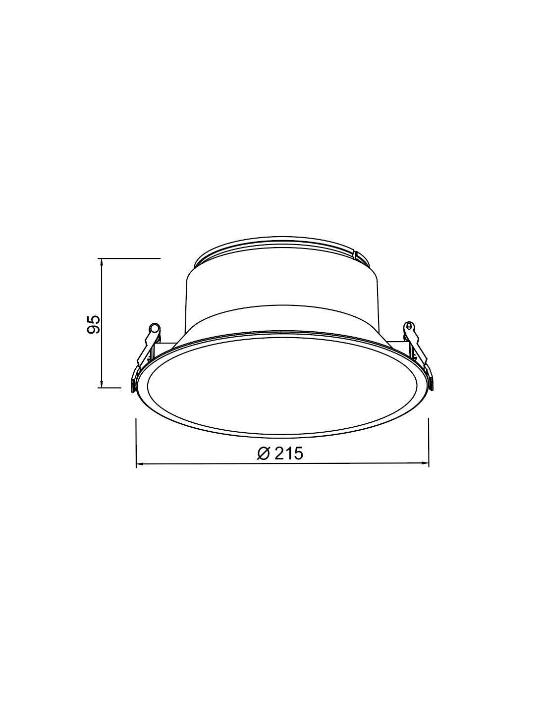 Spot Recessed LED 30/40W Frame