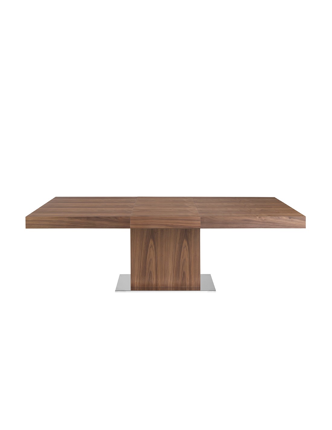 Mesa comedor extensible rectangular nogal