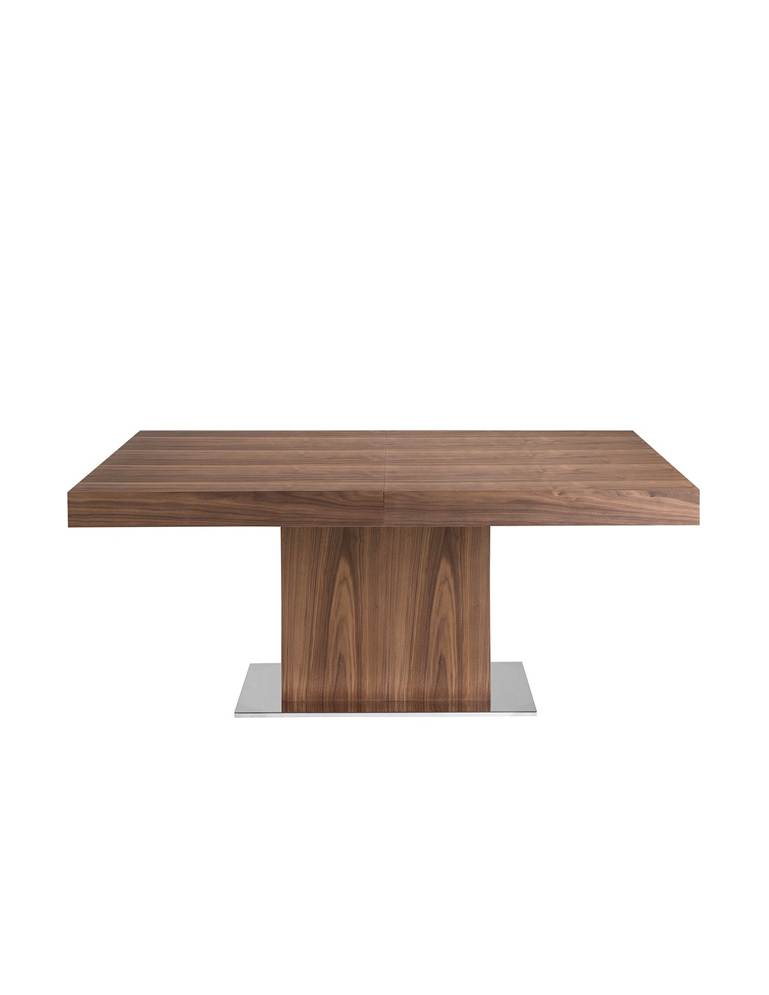 Mesa comedor extensible rectangular nogal