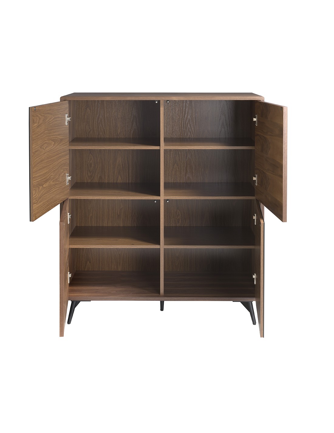 Aparador alto cristal negro efecto espejo,...