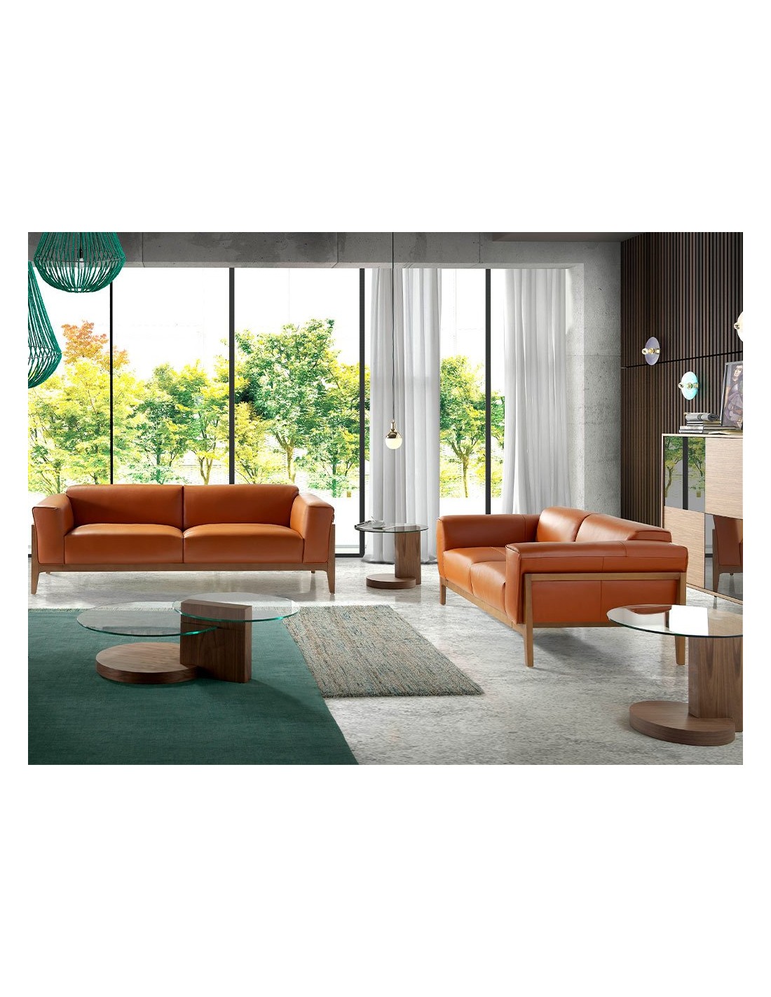 Aparador alto cristal negro efecto espejo,...