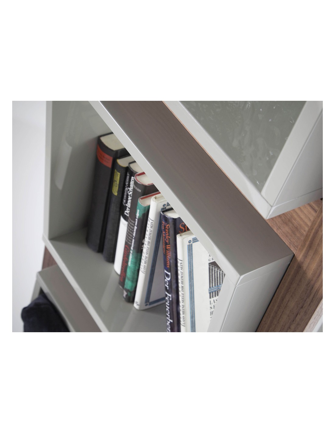 Estantería cubos nogal