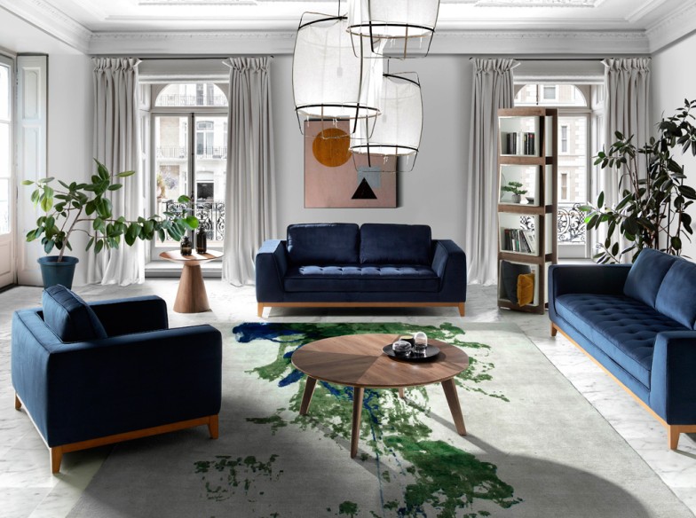 Estantería cubos nogal