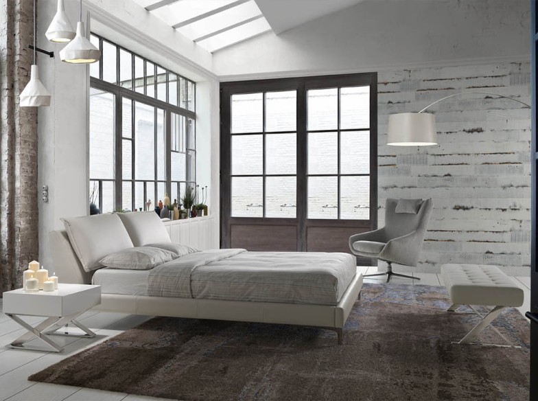 Banqueta polipiel blanco