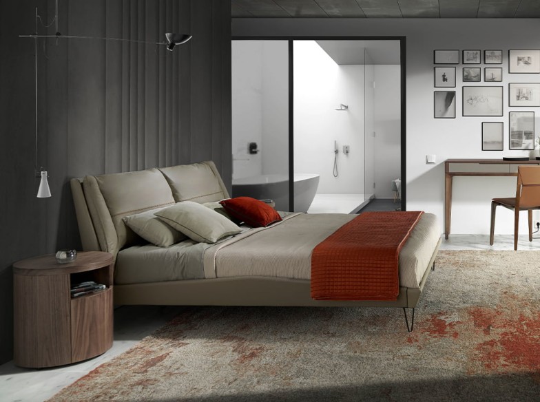 Mesita de noche nogal