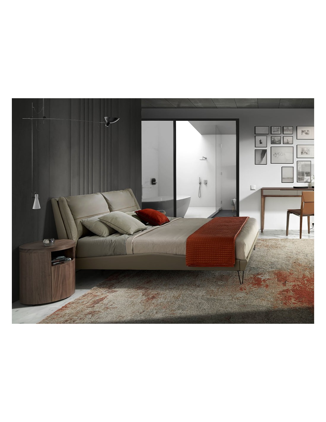 Mesita de noche nogal