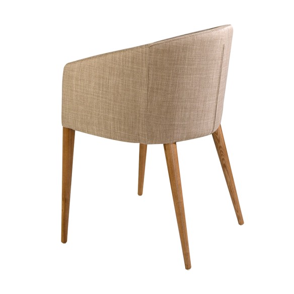 Silla tela beige