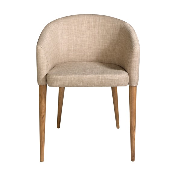 Silla tela beige