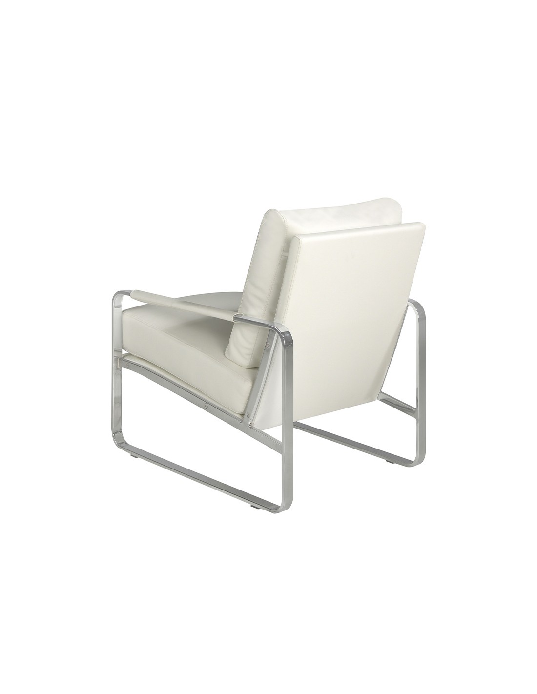 Sillón polipiel blanco