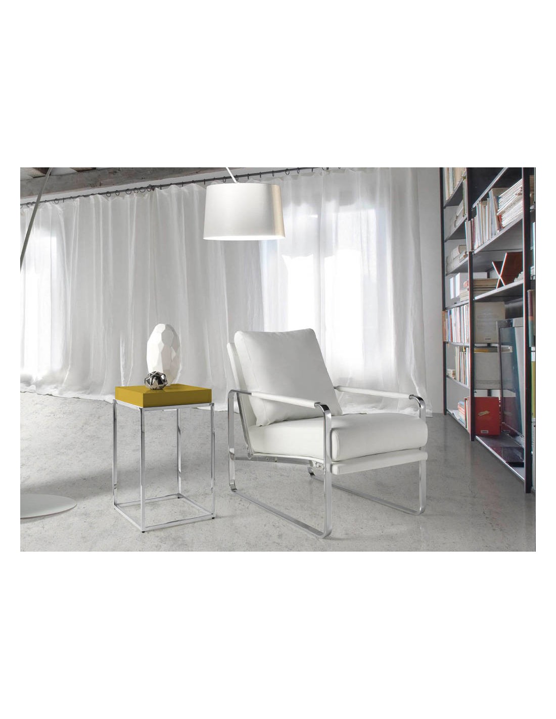 Sillón polipiel blanco