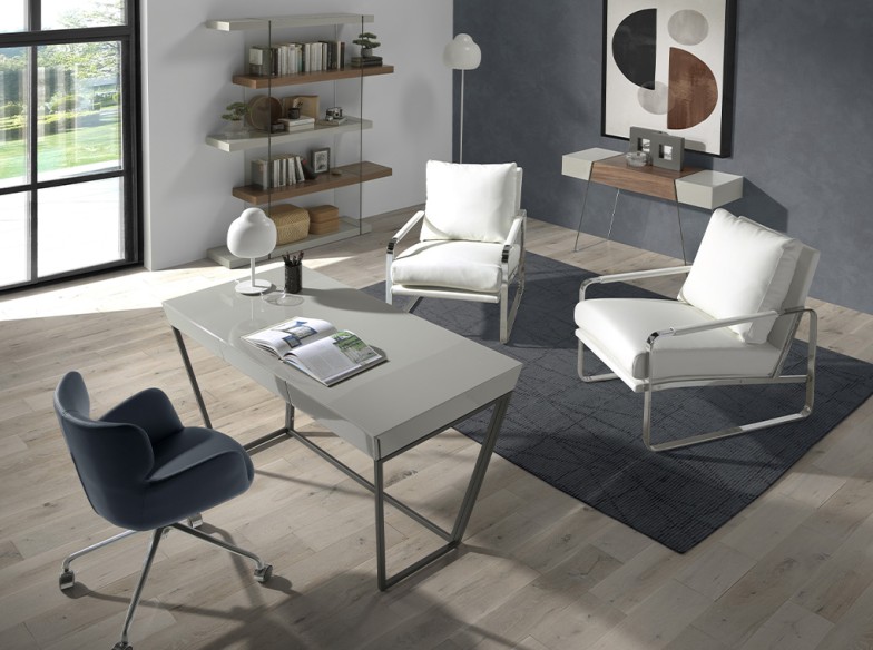 Sillón polipiel blanco