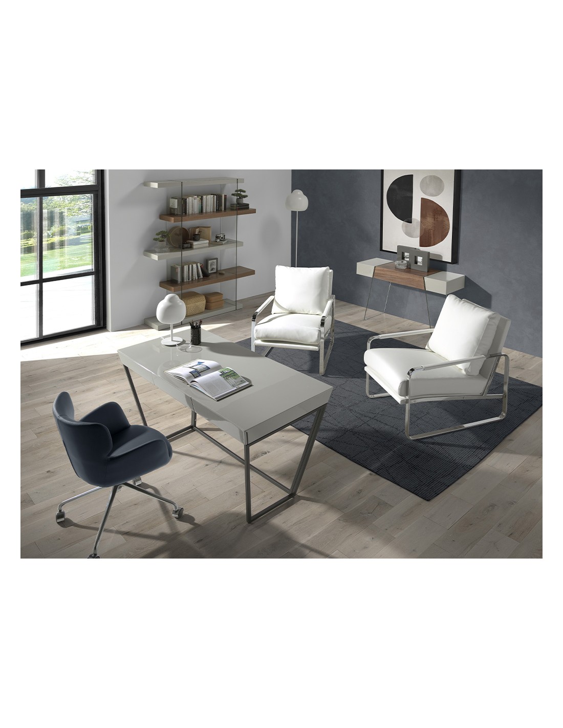 Sillón polipiel blanco