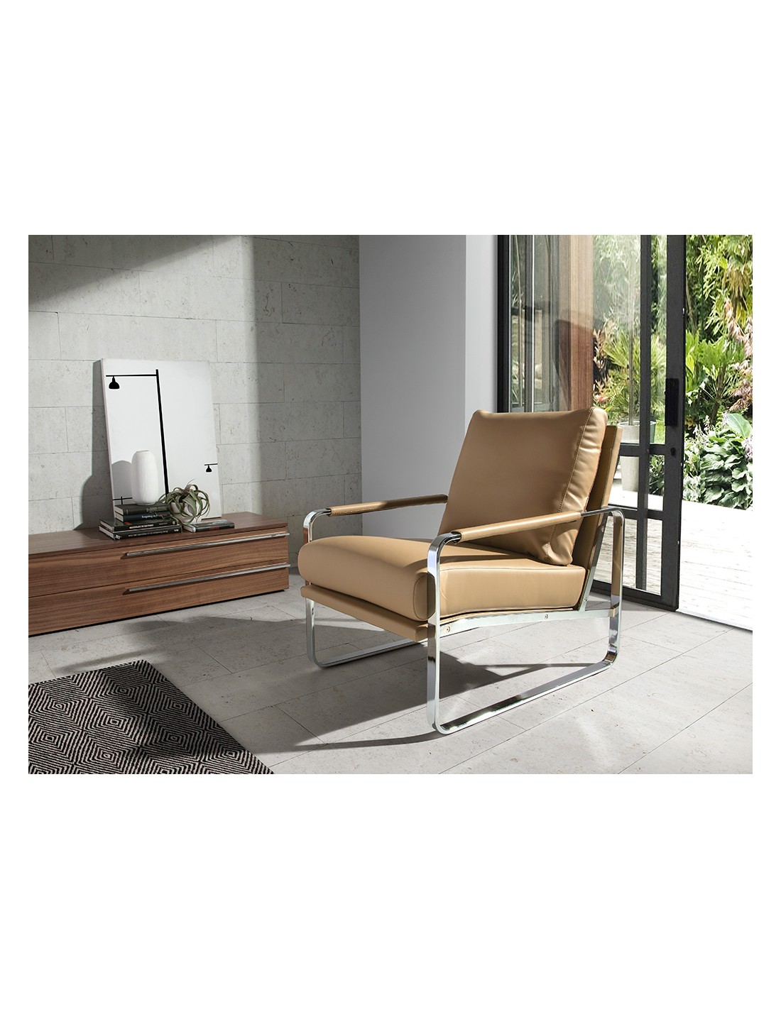 Sillón polipiel visón