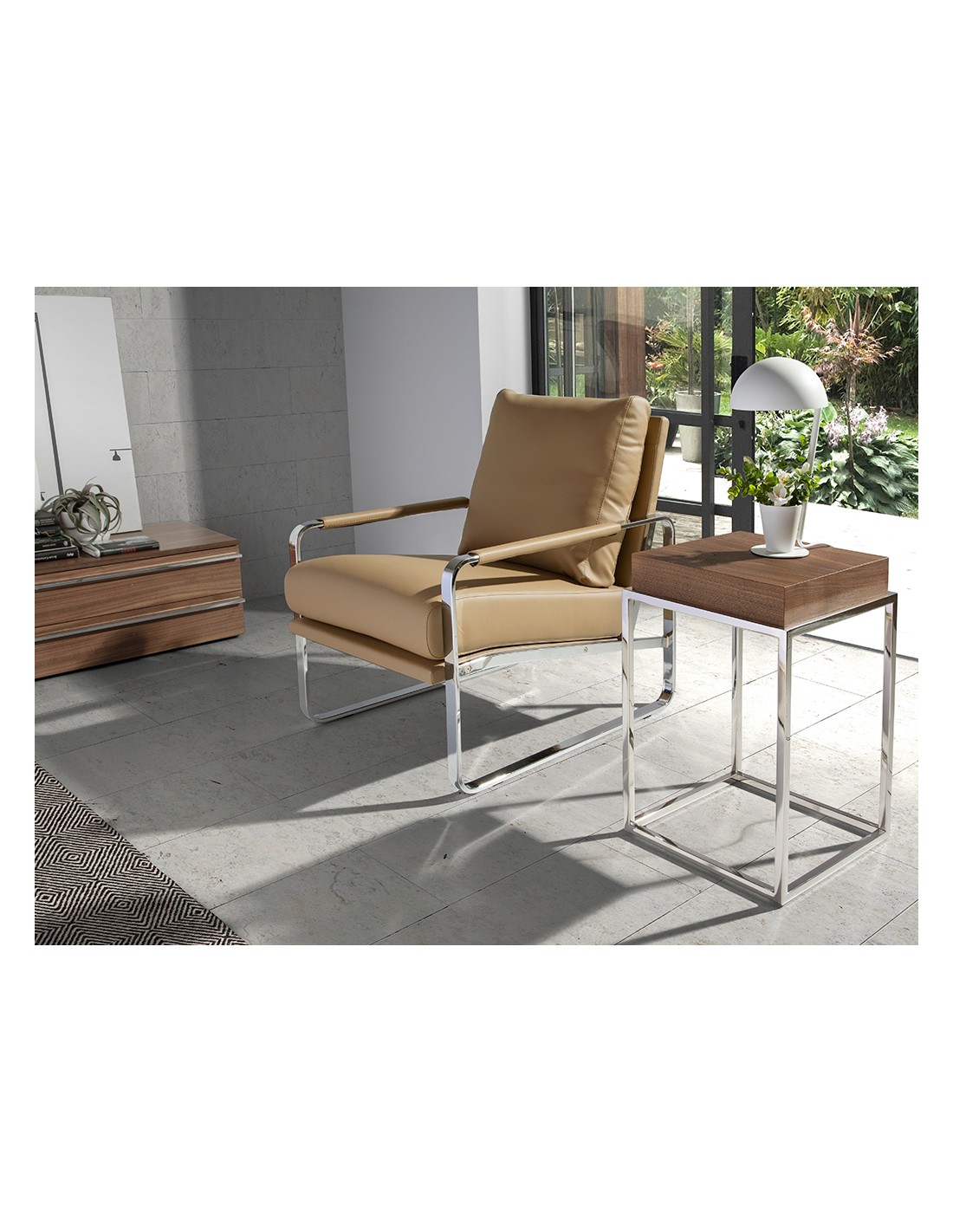 Sillón polipiel visón