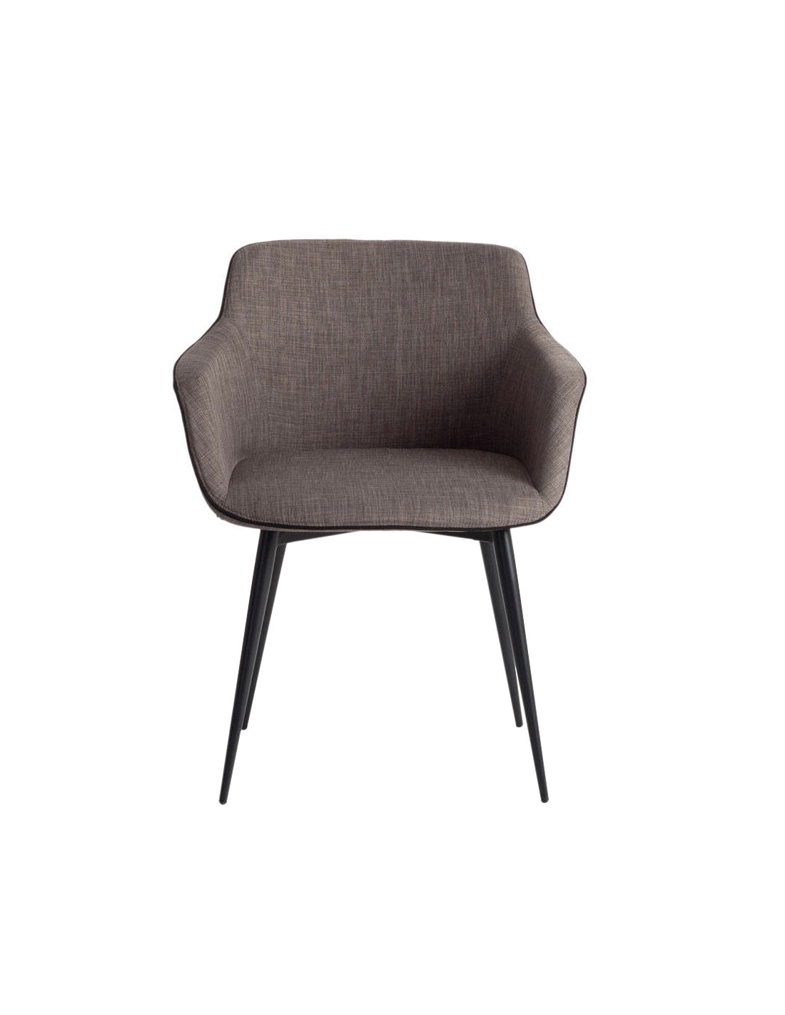 Silla tela gris oscuro