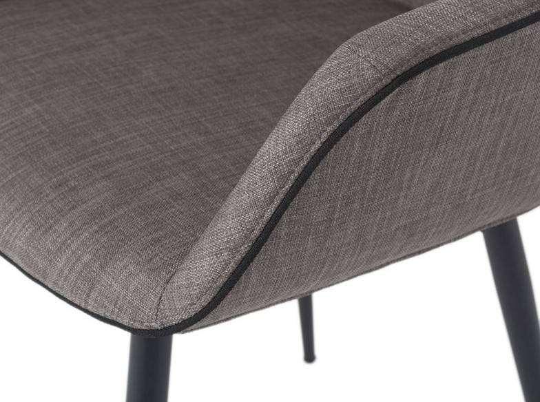 Silla tela gris oscuro