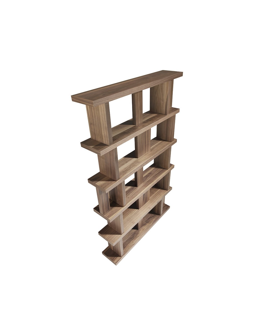 Estantería madera nogal